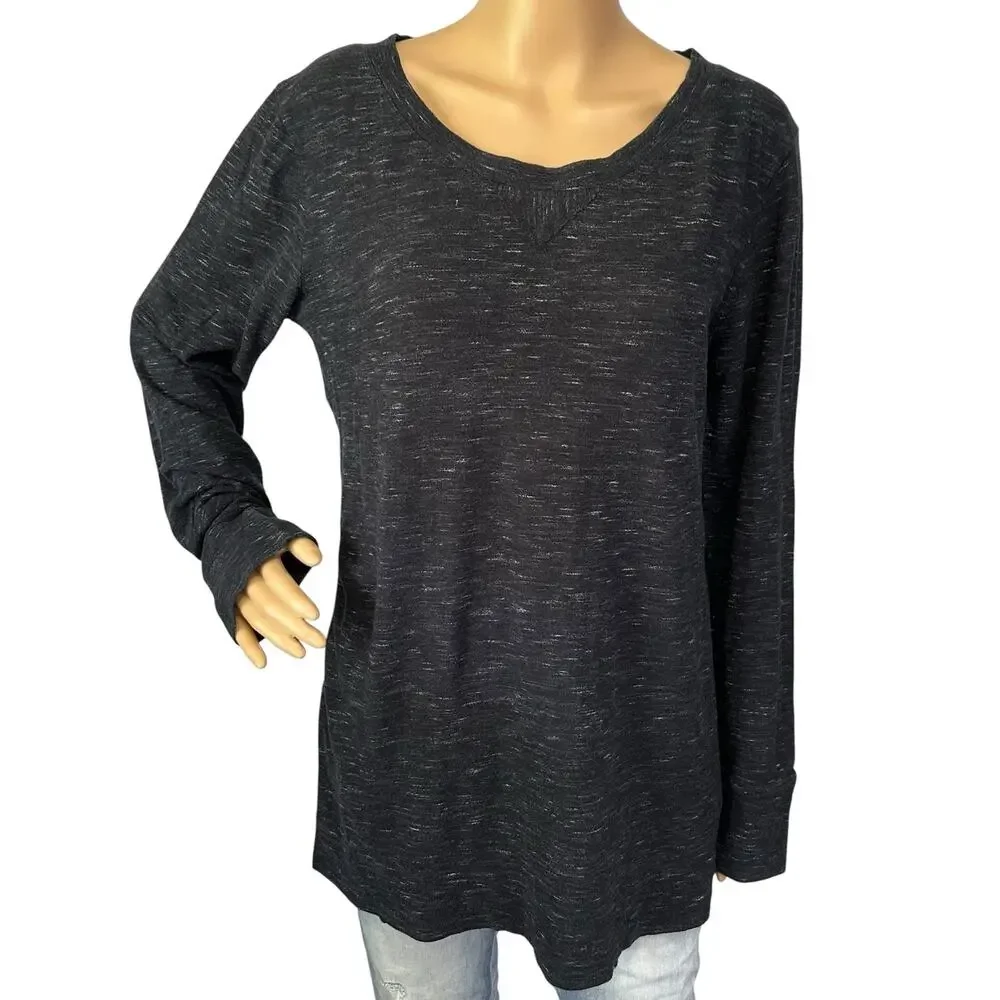 J. Crew Wool Blend Heathered Top Gray Size XL